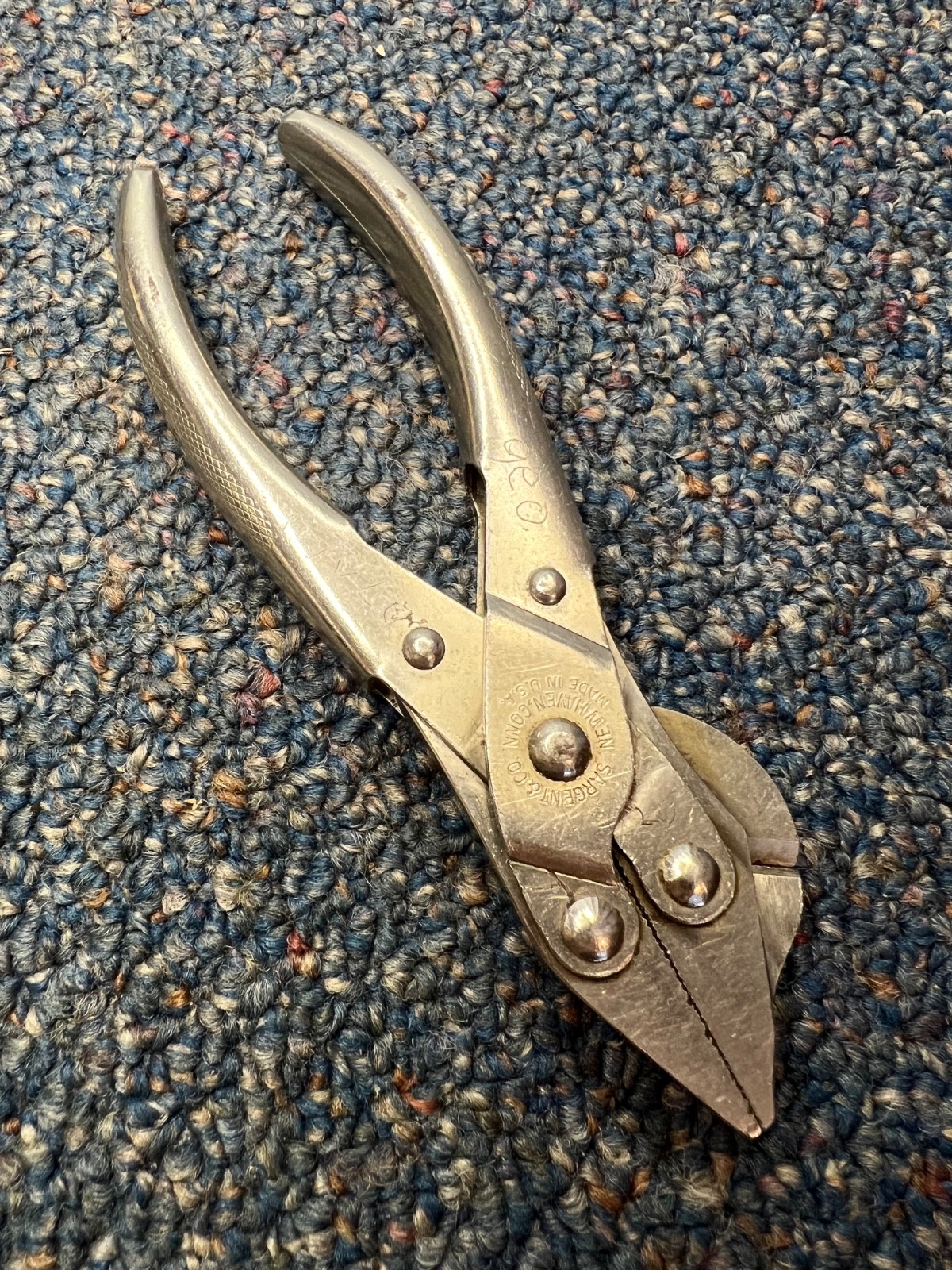 Sargent 5-1/2" parallel-jaw piers w/cutter, USA, good condition