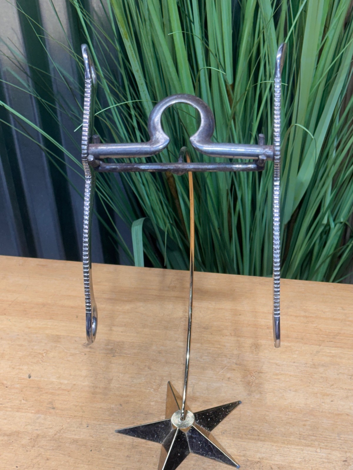 Vintage LES VOGT P408 Frog Port Western Show Horse Bit ~ 5"