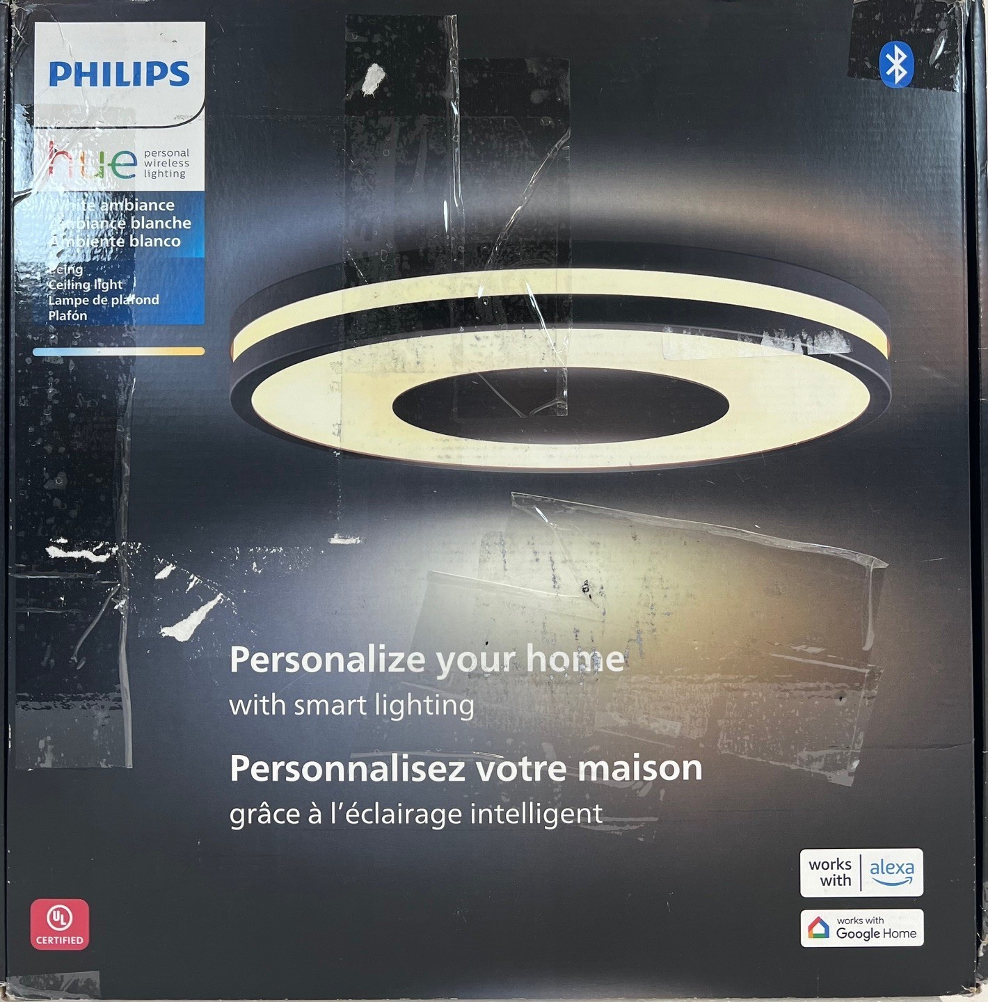 Philips Hue Being Smart Ceiling Light, Black -FREE SHIPPING
