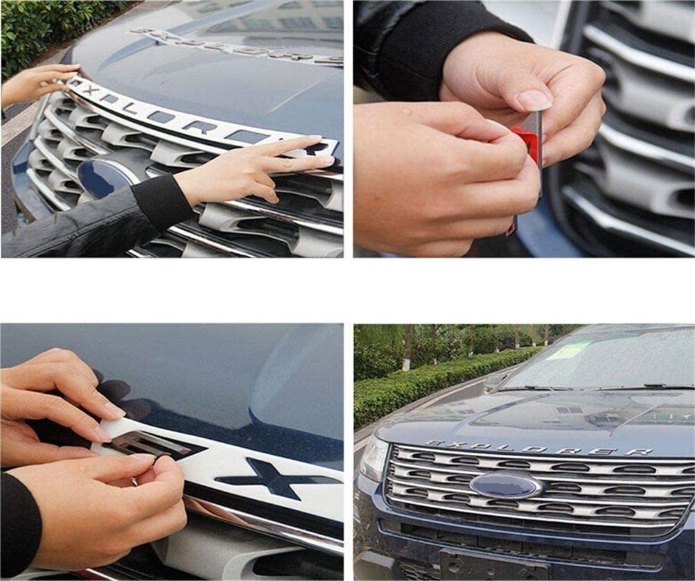 Front Hood Explorer Letters Decal Fit for 2011-2024 Explorer Model Emblem Badge