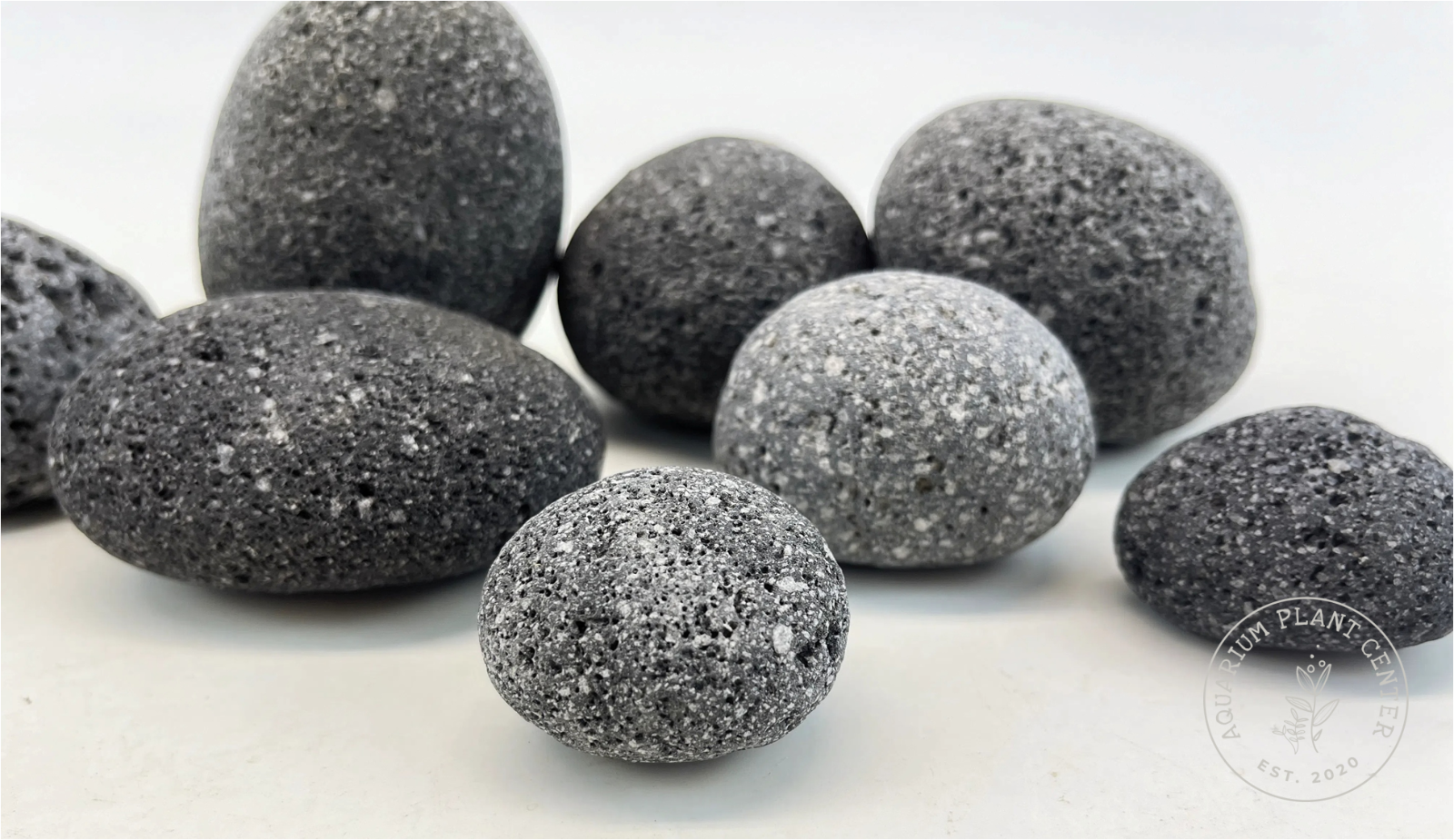 Tumbled Black Lava Rock Pebble/Planted Aquarium/Decoration/Hardscape/NaturalSton