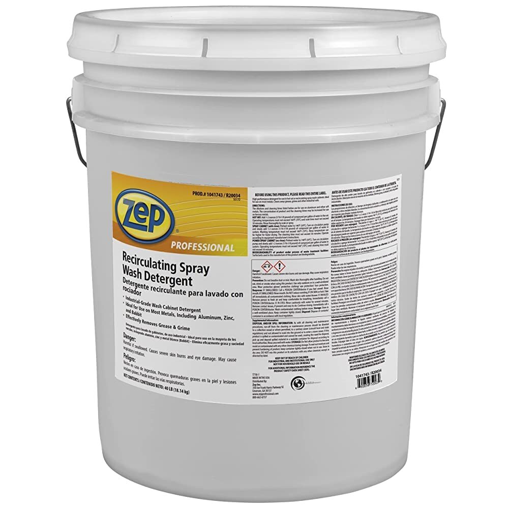 Zep Part Wash Cleaning Detergent Powder - 40lbs (1 Pail) 1041743