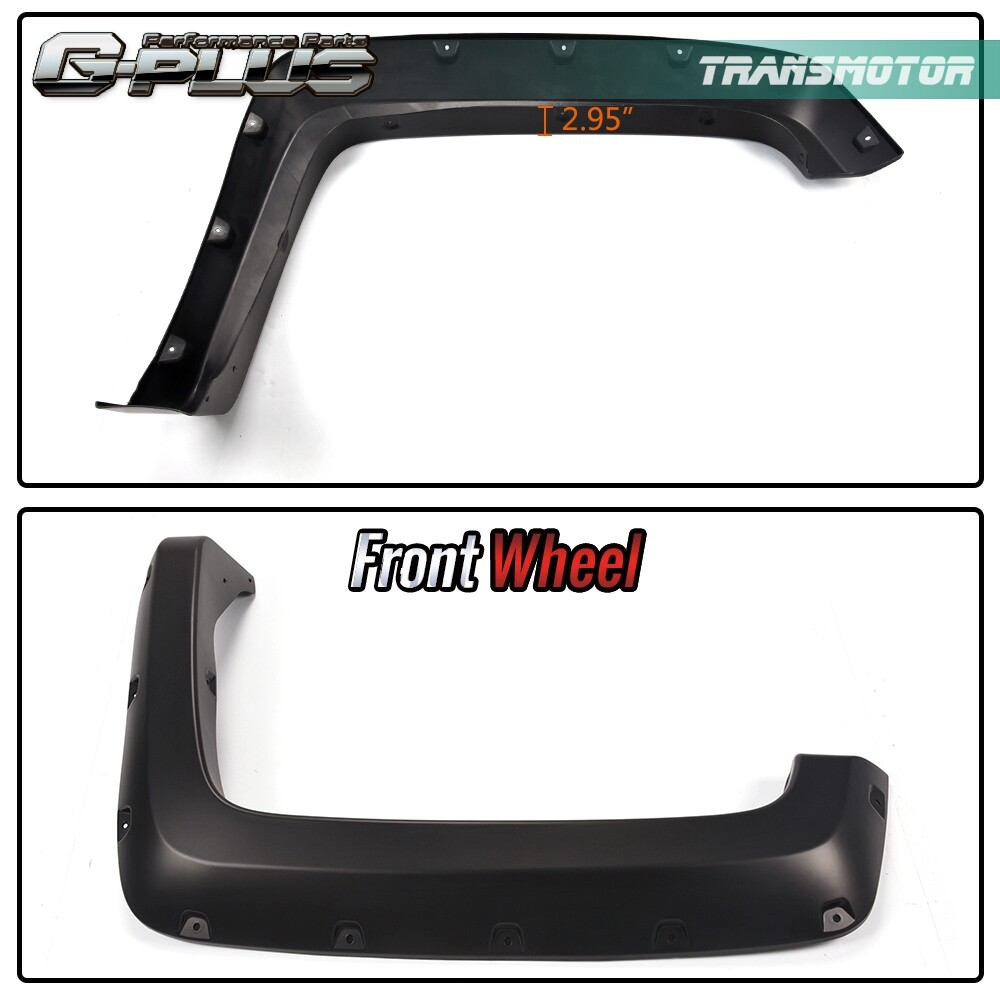 FIT FOR 14-18 SILVERADO 5.8' SHORT BED POCKET RIVET STYLE FENDER FLARES 4PC