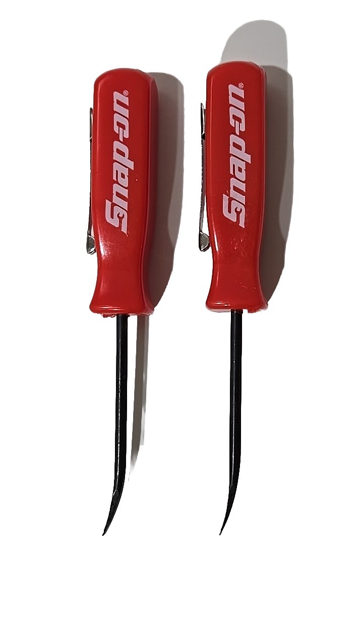 2X Red Snap on tools Promo PRY BAR screwdrivers per order pocket Clip NEW + GIFT