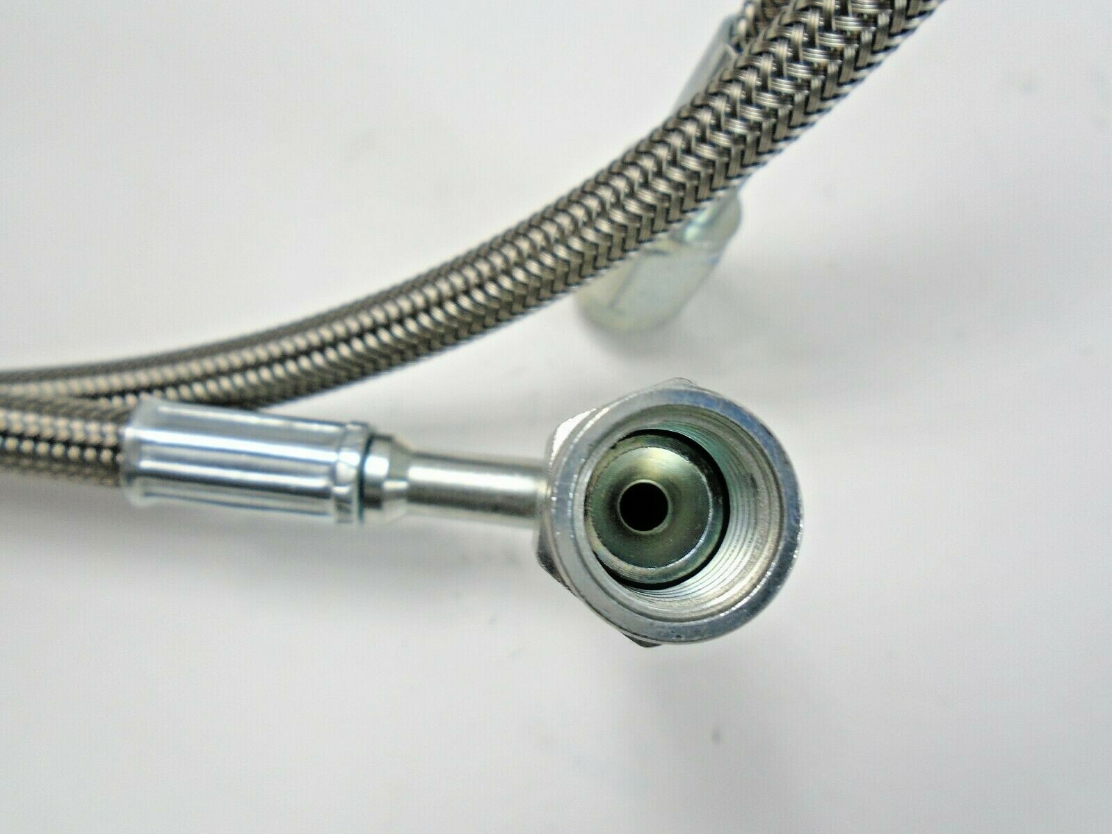 Gauge Line Kit Oil Fuel 48" Pressure Hose Braided 1/8" NPT Str. x 90 -4 AN JIC