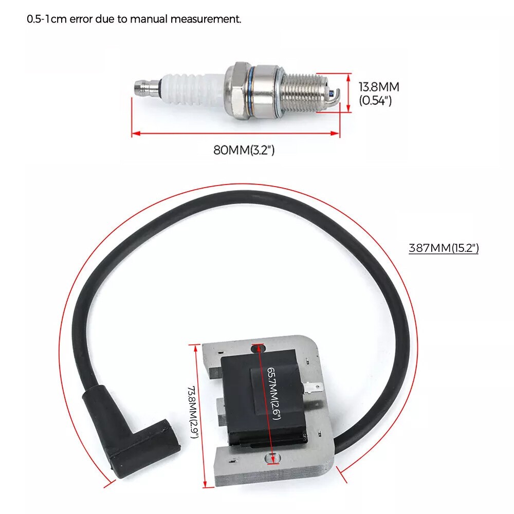 2Pcs Ignition Module 24HP 7000 Series engine w/Spark Plug For Kohler 32-584-06-S