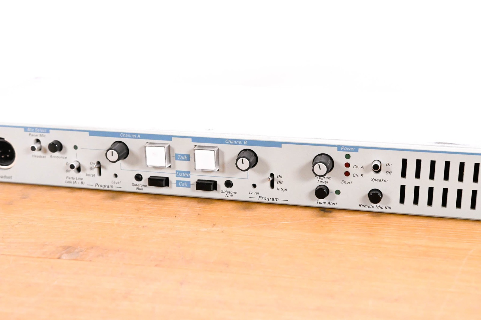 Clear-Com MS-232 1RU Two-Channel Main Station CG01VT1