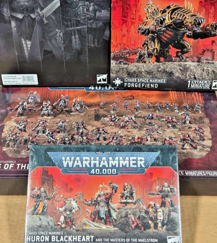 ⚔️1-CLK WARHAMMER 40K - HURON BLACKHEART + BATTLEFORCE + FORGEFIEND + PREDATOR⚔️
