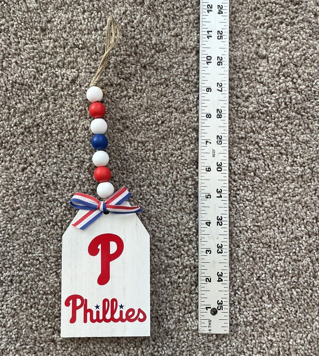PHILADELPHIA PHILLIES WOOD DOOR HANDLE DECORATIVE DECOR TAG CUSTOM BRYCE HARPER