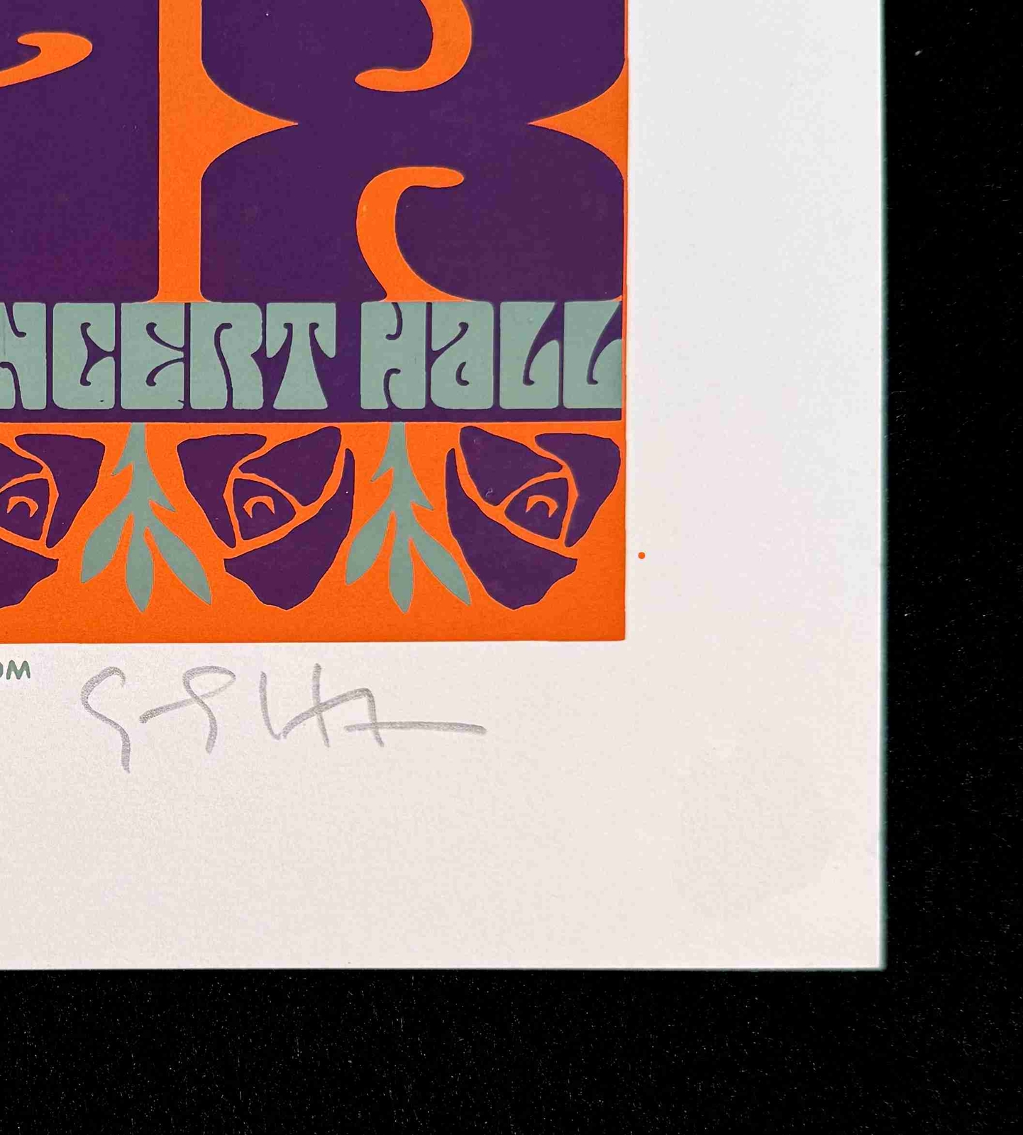 Experience Hendrix Jimi Poster Mitch Mitchell's final show Signed Gary Houston