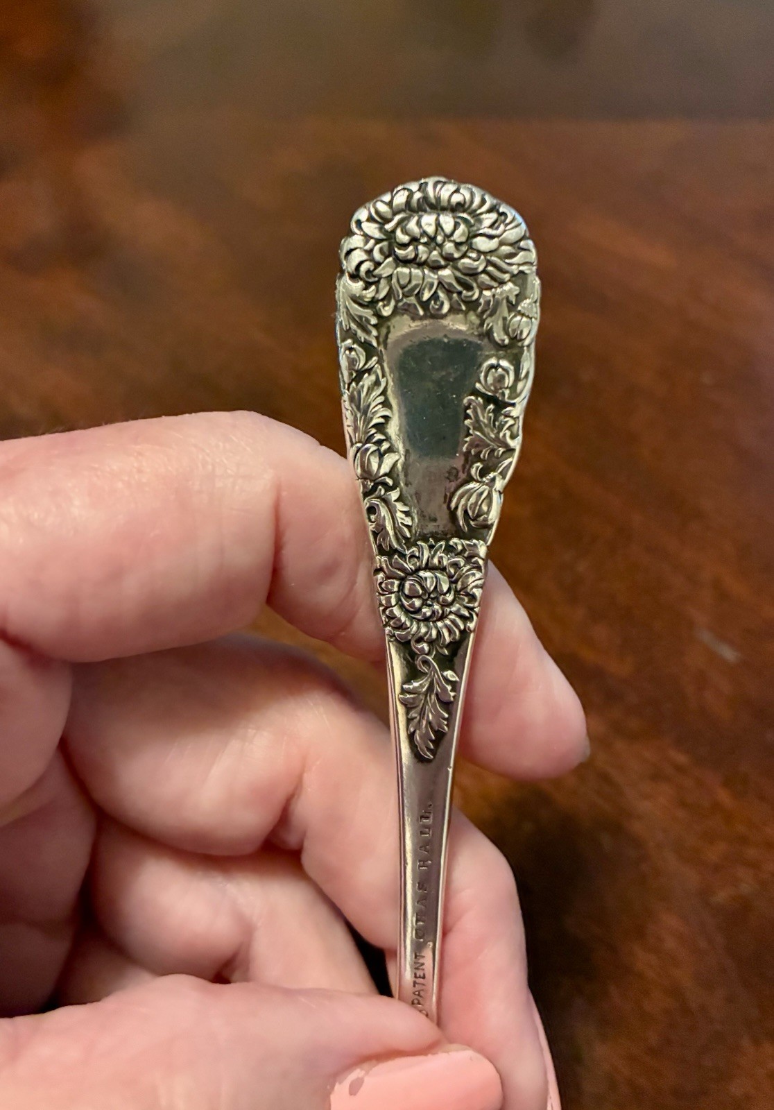Antique Ornate Sterling Silver Grapefruit Spoons