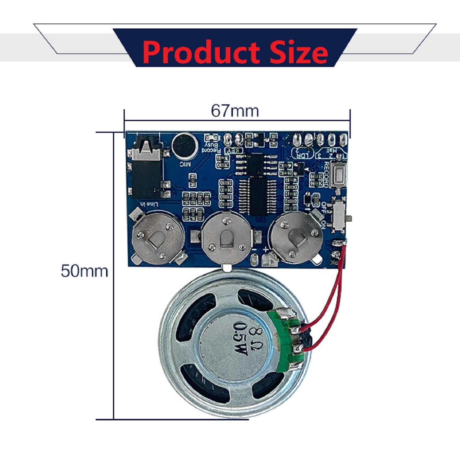 17 Min Greeting Card Recordable Voice Chip Music Sound Module Musical Board