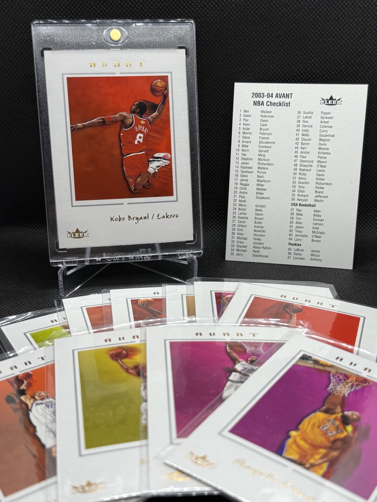 2003-04 Fleer Avant COMPLETE SET #1-56 Kobe Bryant #5 GORGEOUS ARTWORK! RARE!