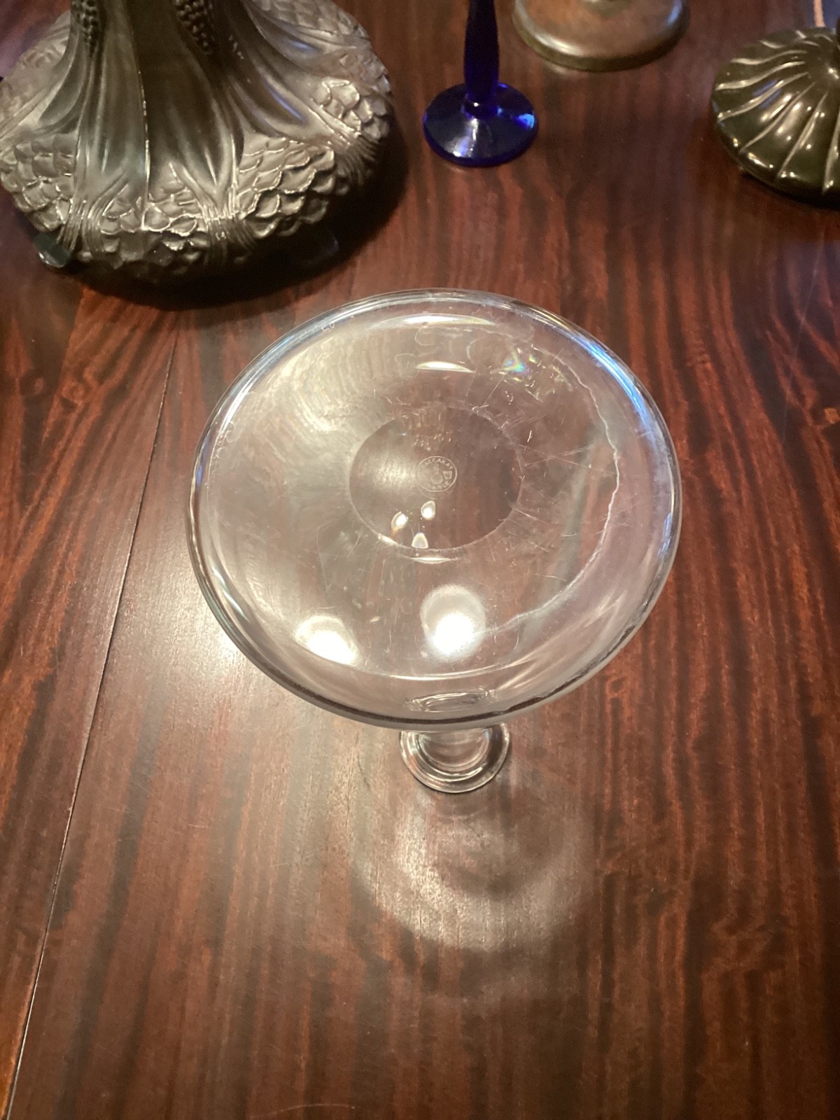 Vintage BACCARAT FRANCE Ship's Beaker Shaped Crystal Decanter w/Stopper 11.5”