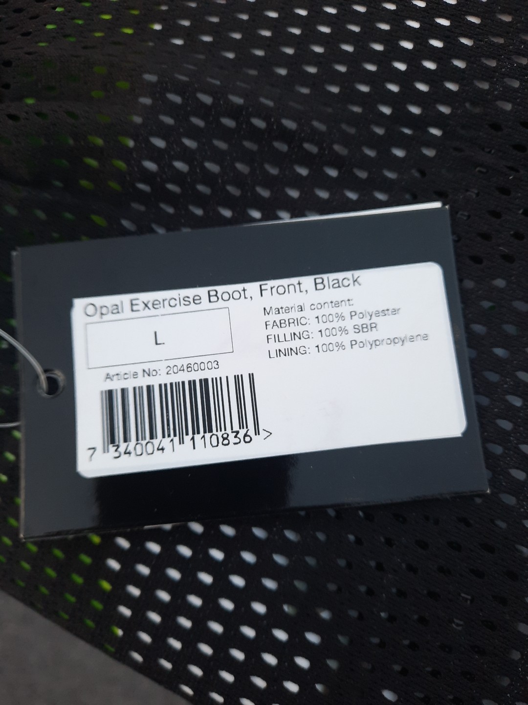 NWT BACK ON TRACK Opal Pair Lg Front Exercise Boots Black Large