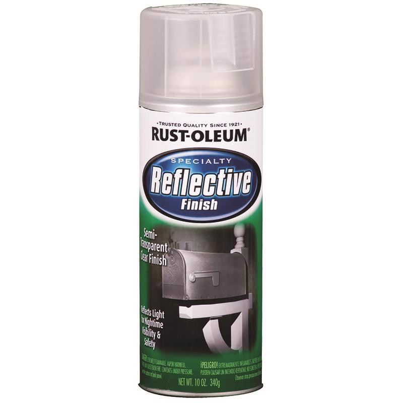 Rust-Oleum 214944 Reflective Finish Spray Paint 10oz – Clear Semi-Transparent