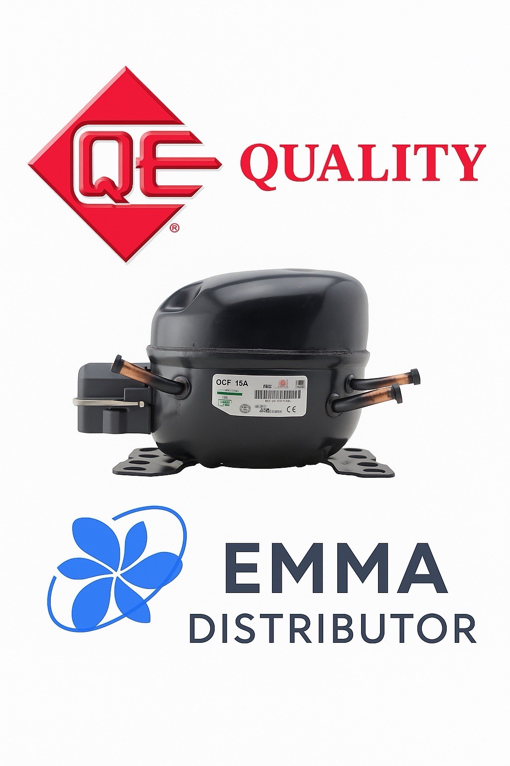 Replacement Refrigerator Fractional Compressor  60Hz 110V-120V 1/2 HP