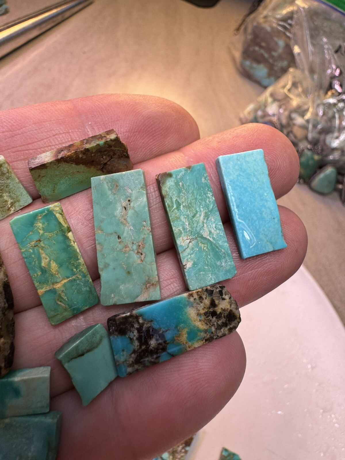 !70 g Bell Trading Post Squared Turquoise! Slabs🔥