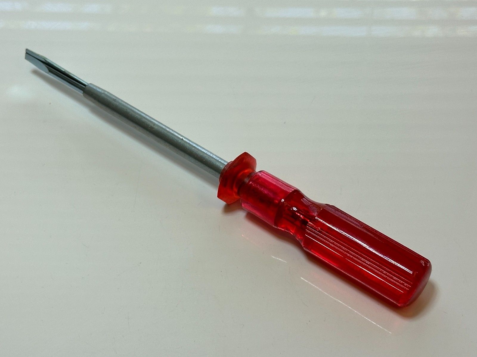 NEW Quick Wedge 10" Overall Length Screwdriver Red Plastic Handle Model 2356 NOS