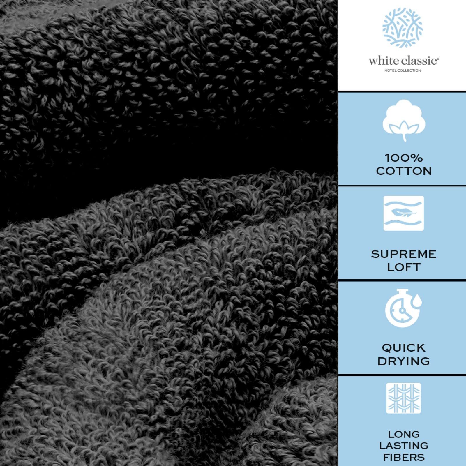 Bath Towels - 700 GSM, Luxury Cotton Hotel Towel 27x54 4/PK Super Absorbent