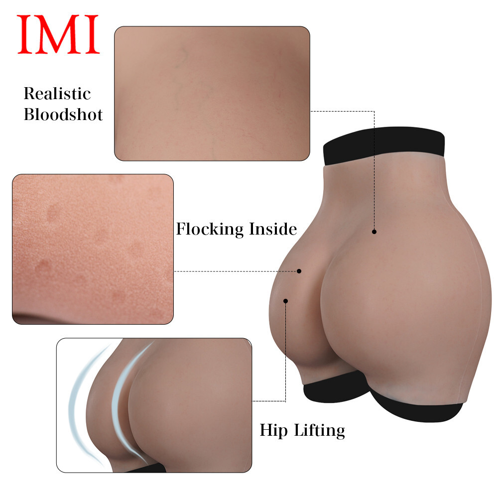 IMI 9th Flocking Silicone Hip Shaping Pants Fake Vagina Panties for Crossdresser