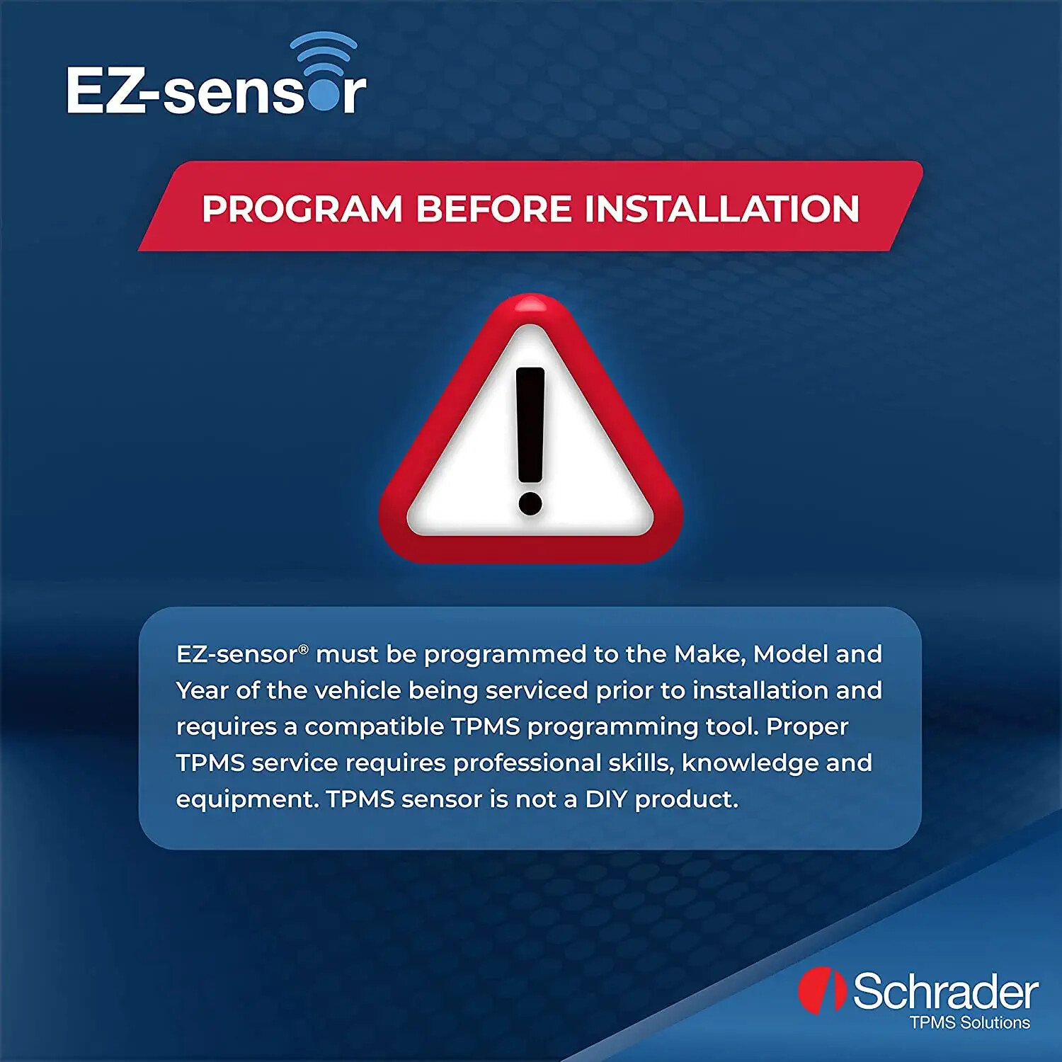 SCHRADER 33500 EZ-SENSOR ****12-PACK**** UNIVERSAL PROGRAMMABLE TPMS 315+433 MHZ
