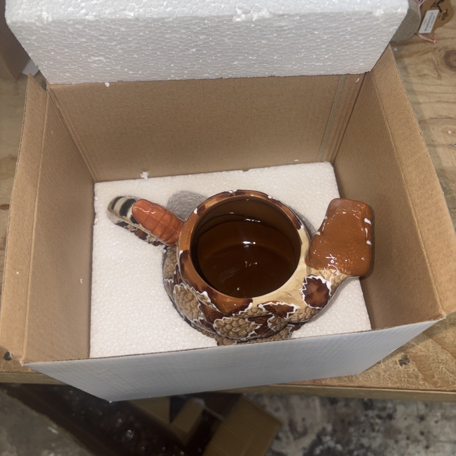 American Legacy Coiled Diamondback Rattlesnake Mug Craig Ferguson Edition