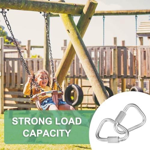 Quick Chain Link Connectors, Stainless Steel Locking Repair Chain M8（5/16"）