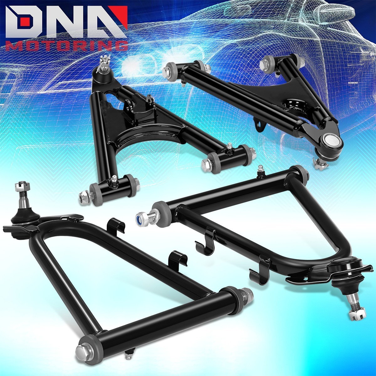 For 1991-2006 Yamaha Banshee 350 YFZ350 Front Upper Lower Control A-Arm Set