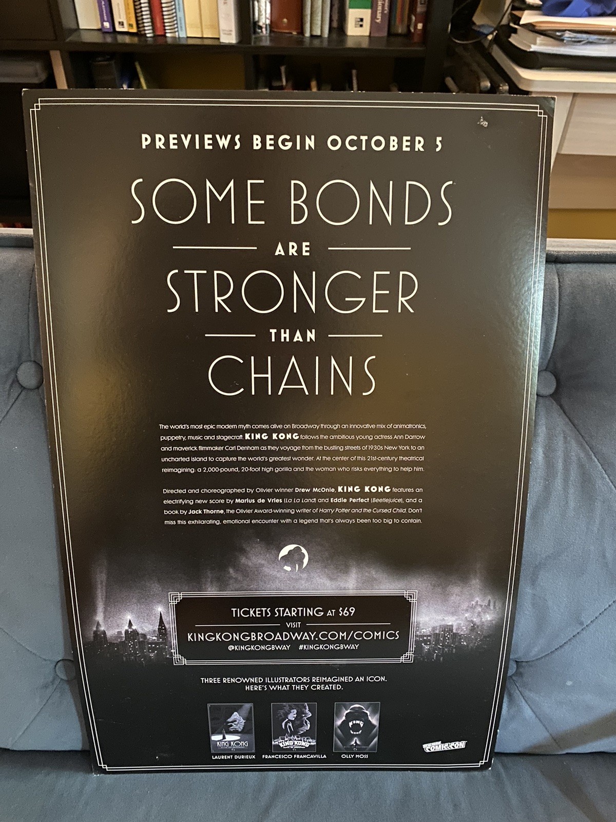 King Kong Alive on Broadway Poster by Francavilla - RARE NYCC Promo 2018