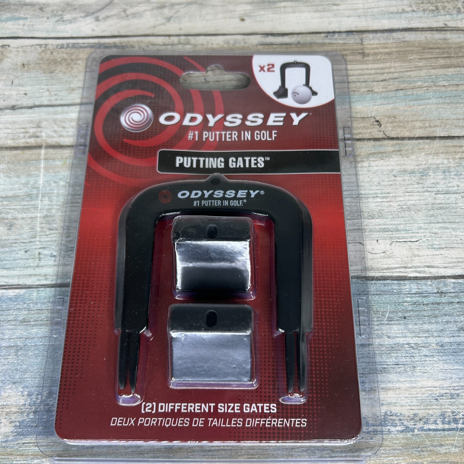 Odyssey Golf Putting Gates Putting Aid for Indoor Outdoor 2 Sizes