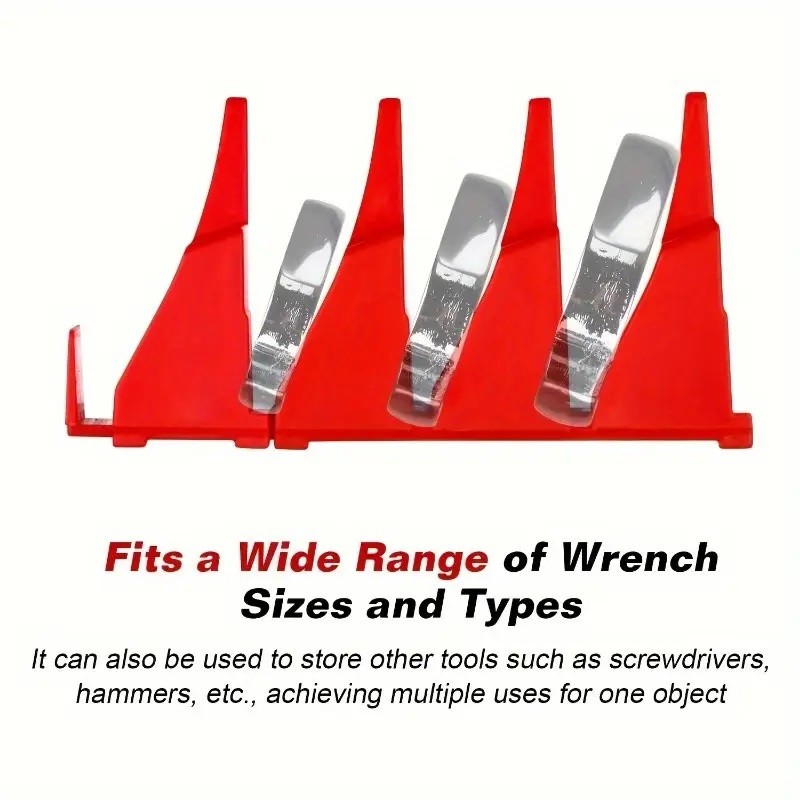 40-80PCS Magnetic Modular Wrench Organizer Compact Tool Storage Slots Hold Tools