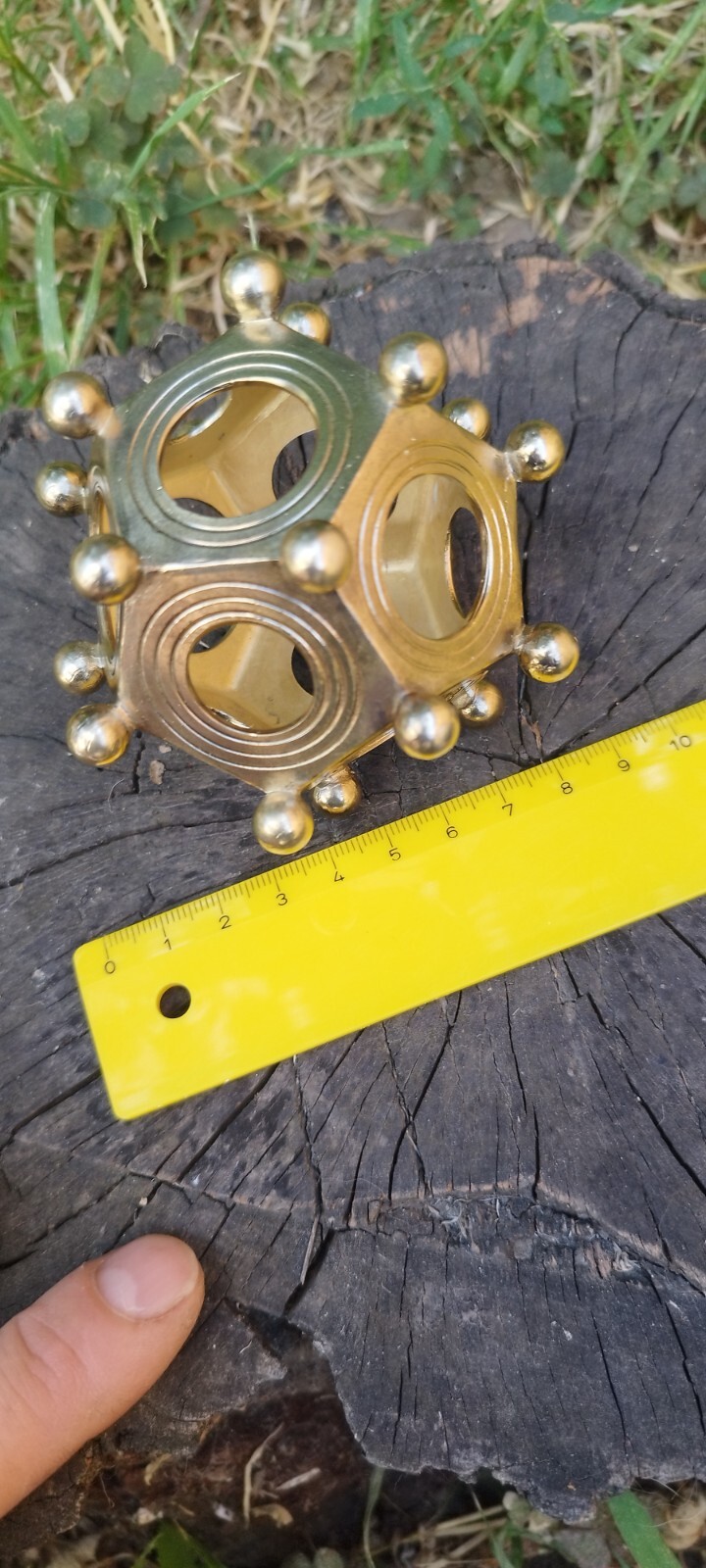 Handmade bronze  Roman dodecahedron