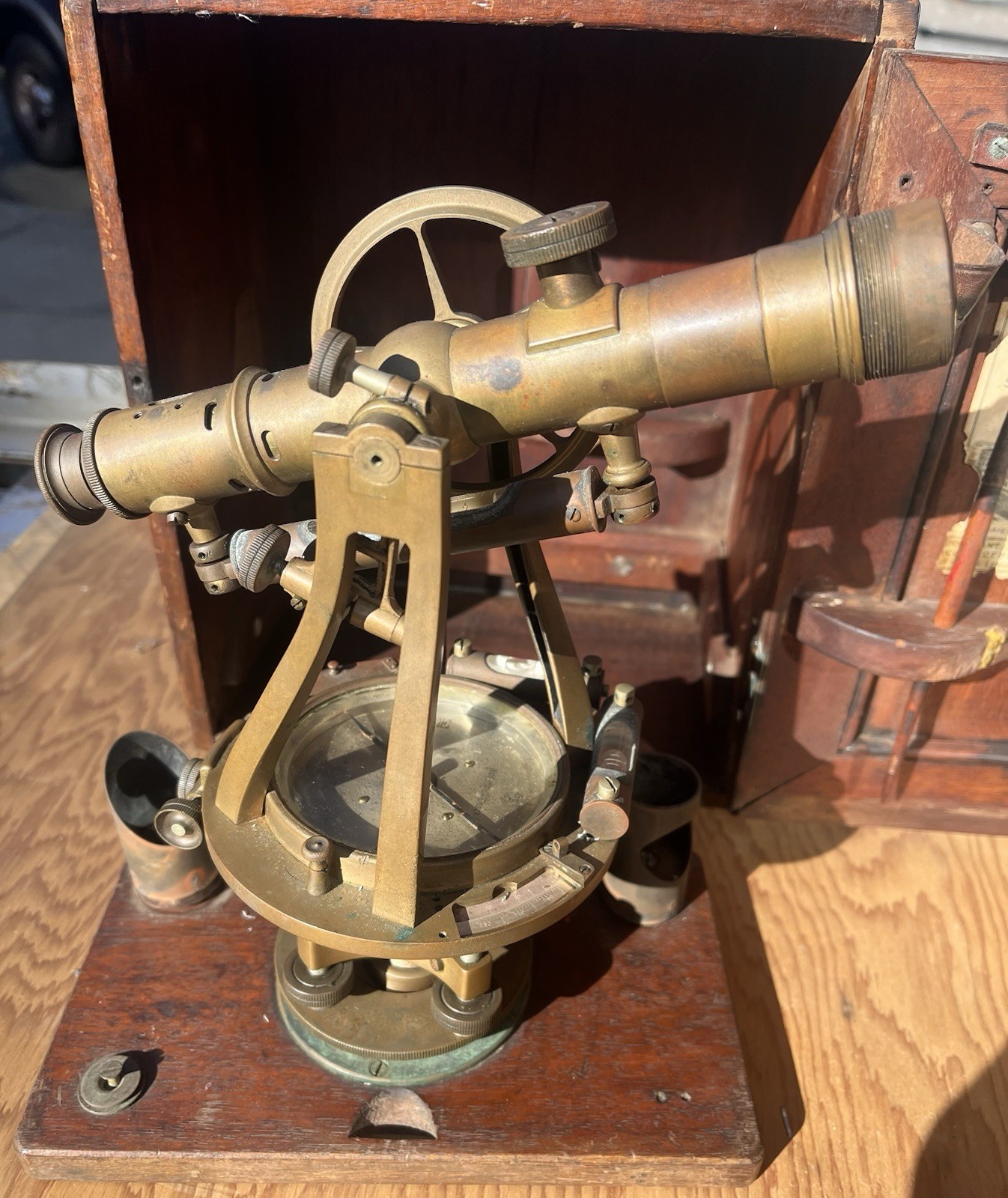 RARE Keuffel & Esser Co. EARLY 1900s Twisted-Frame Surveying Transit Antique