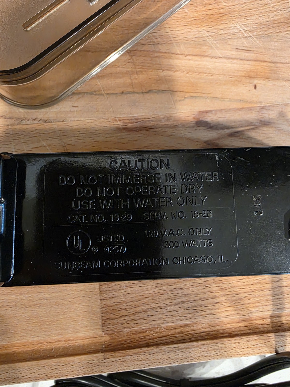 Vintage 1970s Sunbeam Coney Island Frank‘ N Bun Hot Dog Steamer - WORKS