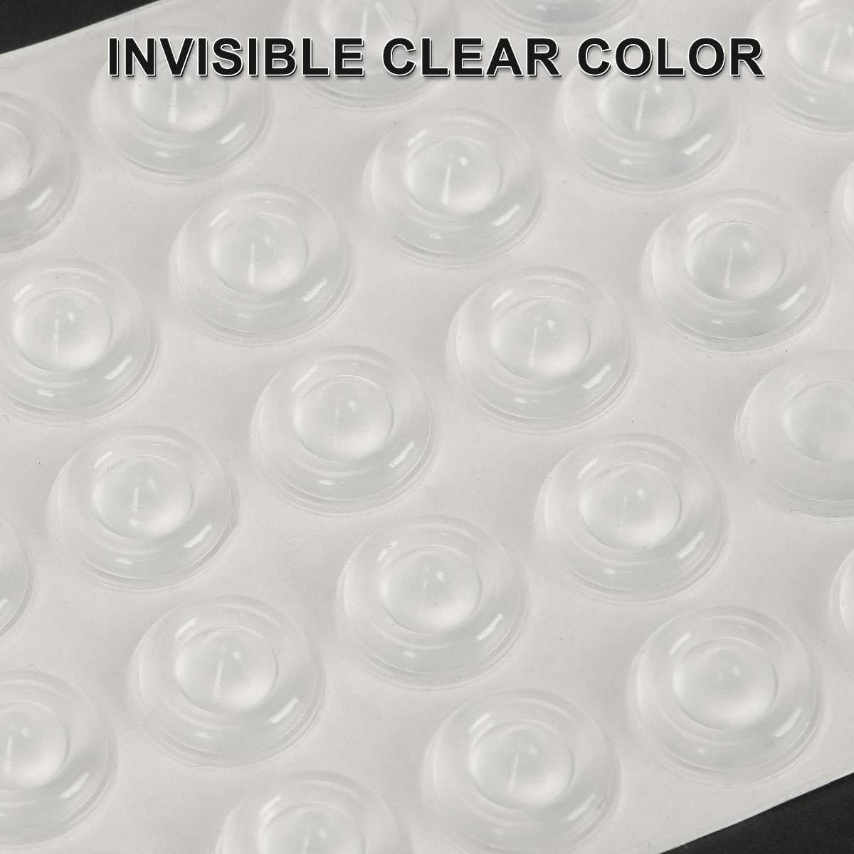 100pcs/set Adhesive Soft and Clear Silicone Rubber Feet for Furniture Protection