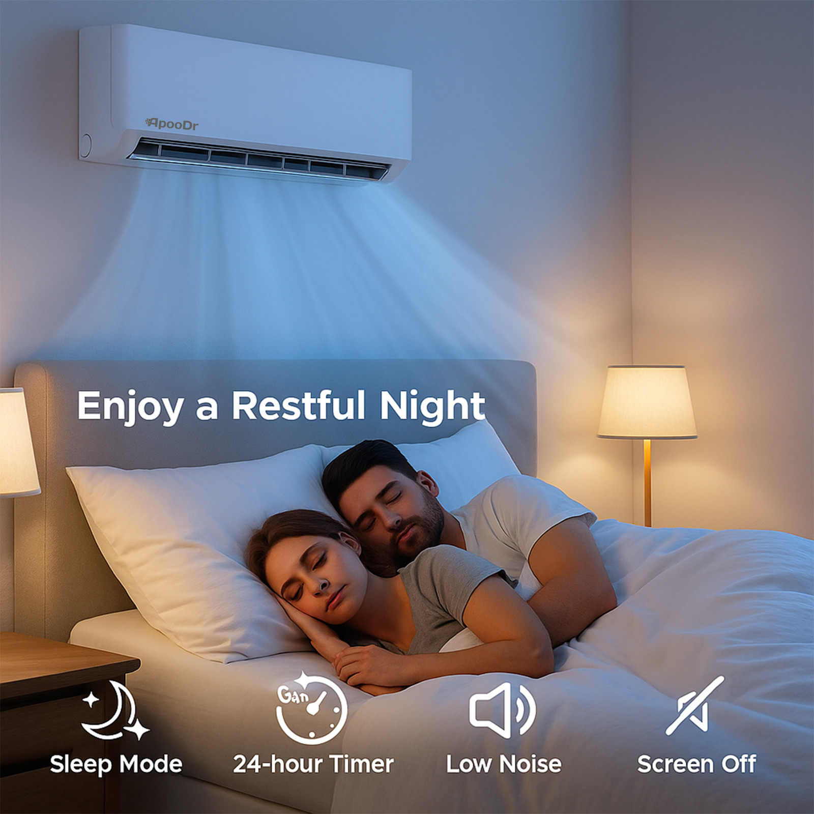 36000 BTU Mini Split 19.5 SEER2 INVERTER Air Conditioner Heat Pump AC 220V WIFI