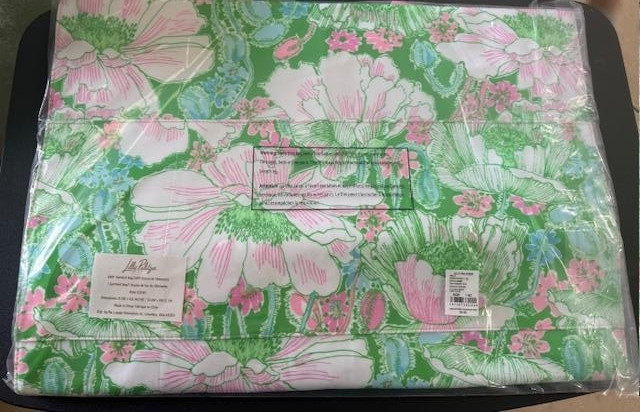 Lilly Pulitzer Garment Bag In Putting Green Poppyland-NWT-Fast