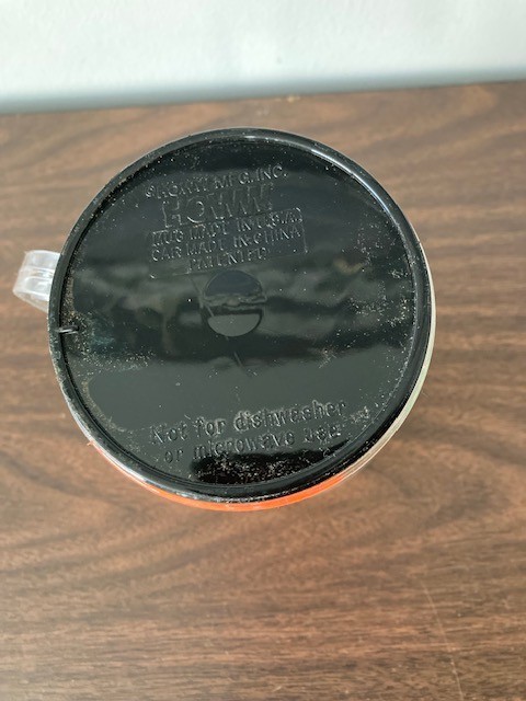 Vintage Newport Pleasure Plastic Mug with Indy F1 Race Car Cigarette Advertising