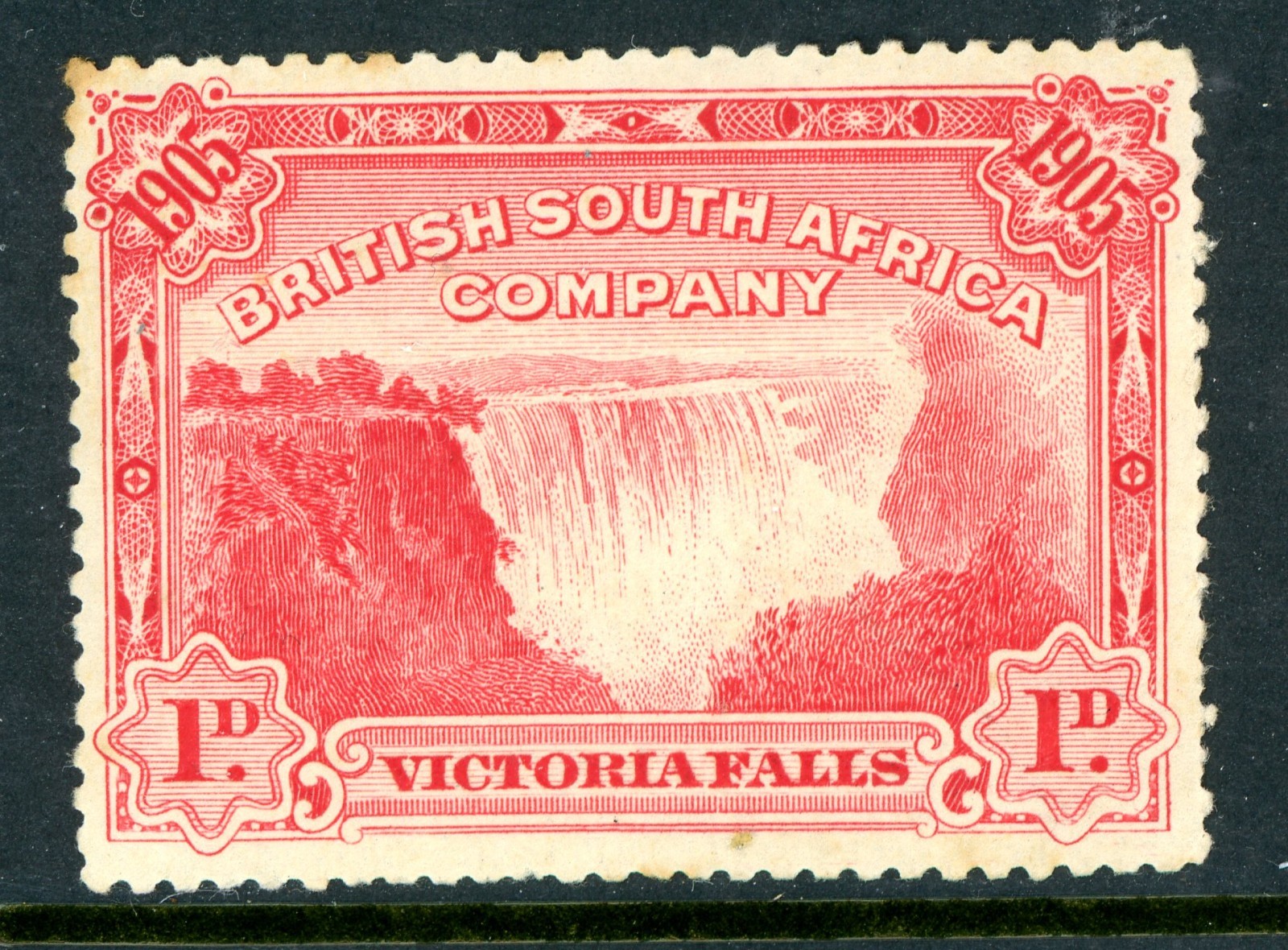 Rhodesia 1905 British QV 1p Red Victoria Falls SG #94 Mint S633