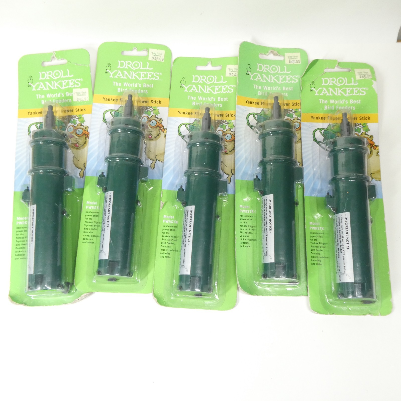 Droll Yankee Flipper Birdfeeder Power Stick Rechargeable Battery PWRSTK