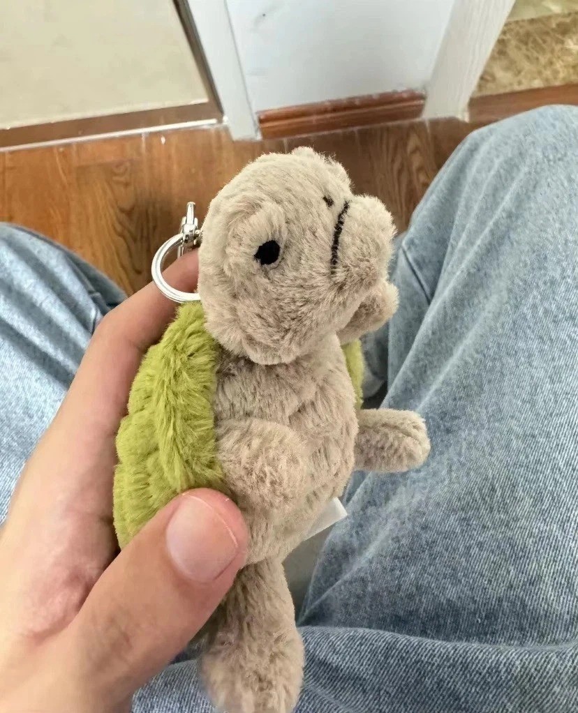 Jellycat Timmy Turtle Bag Charm – Soft Plush Toy Keychain Best new