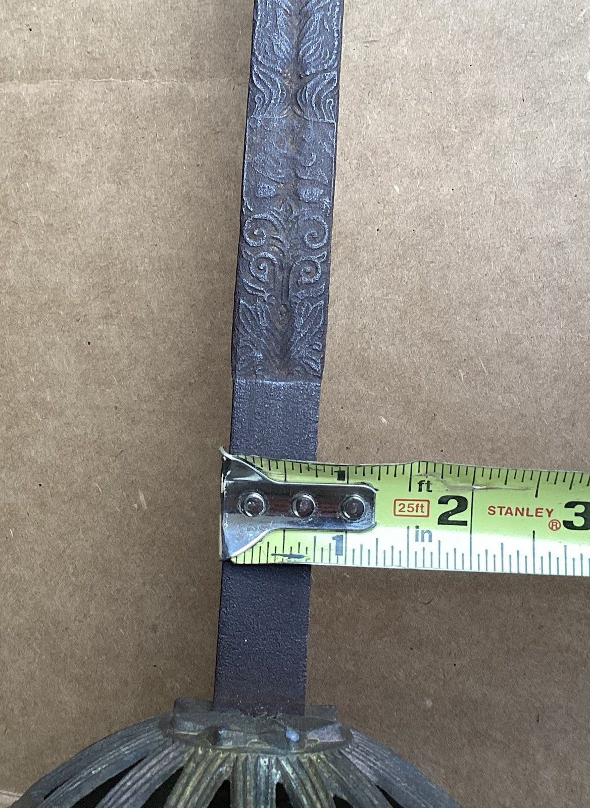 Vintage Cup Hilt Rapier Sword Used Collectible Fencing Decor