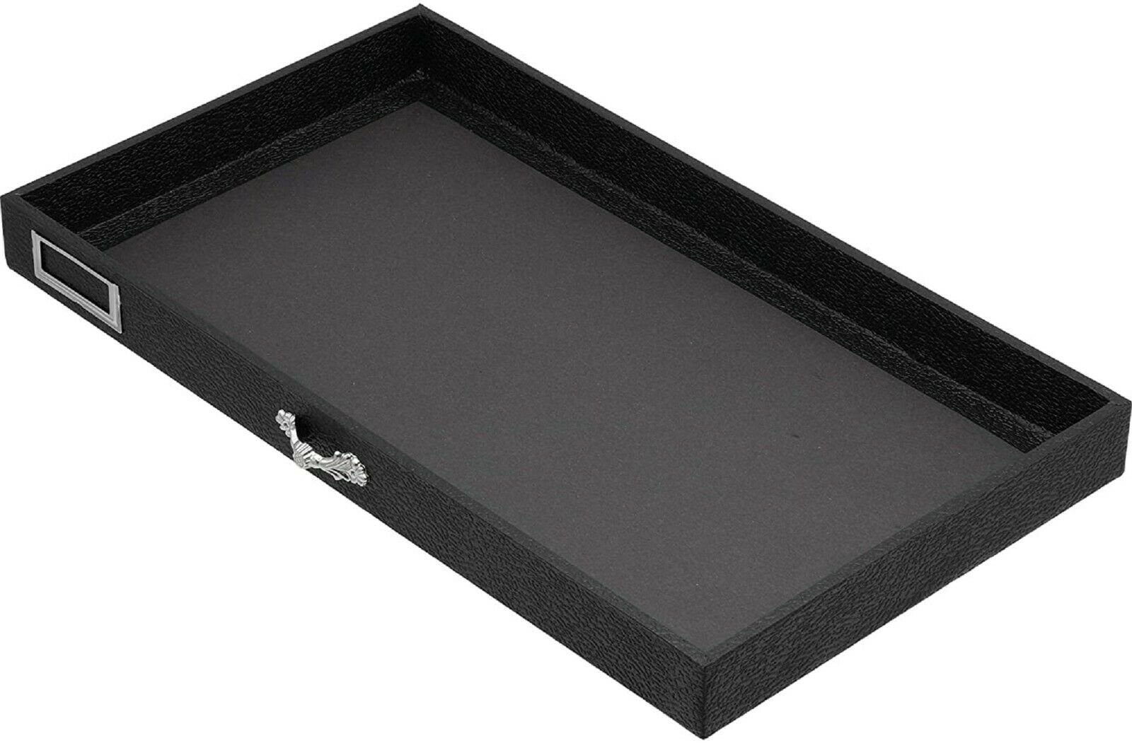 Novel Box 5 Drawer Jewelry Hobby Organizer Display Case w/Grey Flocked Compart