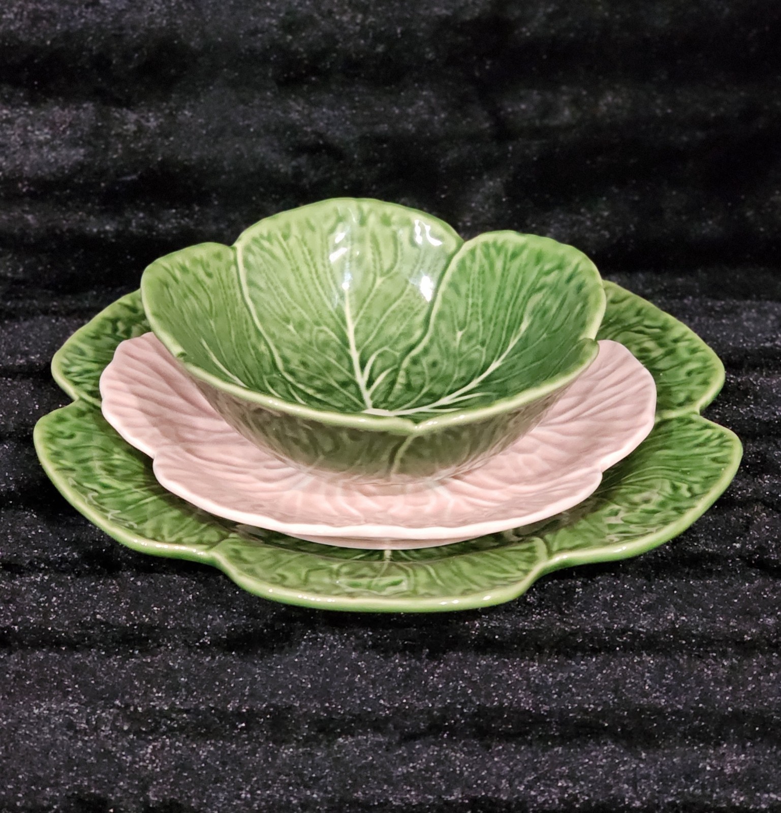 2 Pink Cabbage Cereal Bowls Ceramic 6" Easter 9oz Pinheiro Style Hobby Lob Viral