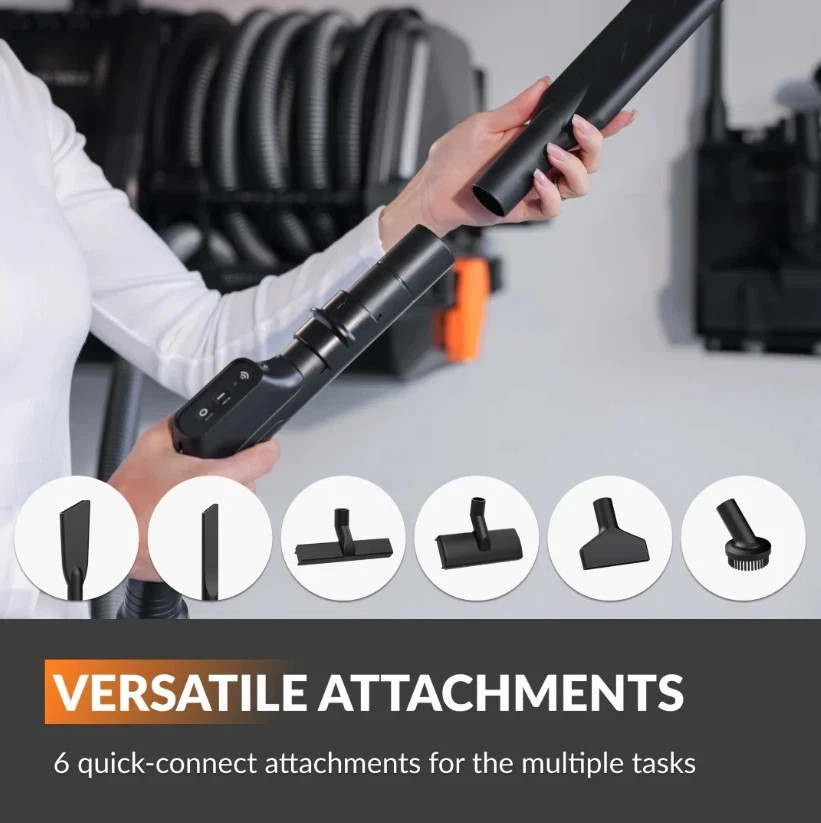 Giraffe Tools Wet and Dry Vacuum Cleaner Wall Mounted 1200W with Remote Control