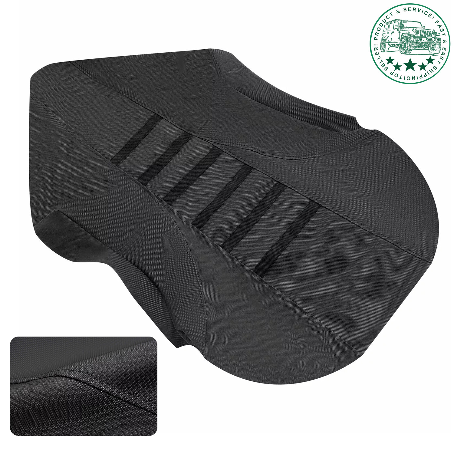 For Suzuki LTZ 400 Z400 Seat Cover BLACK RIBBED GRIPPER Quadsport Z400 2003-2009