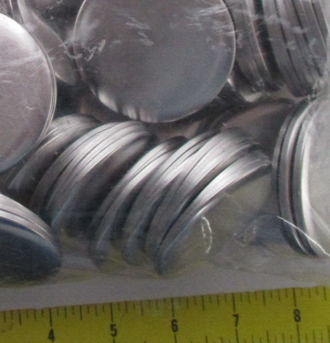 Parts to use with Button Maker 2 1/4 Supplies Silver color (50 complete sets)