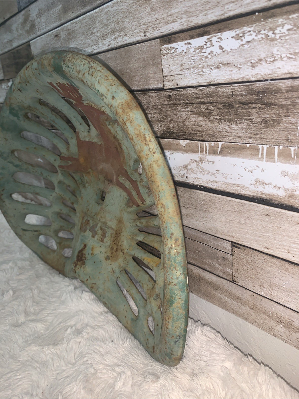 Vintage Cast Iron Tractor Seat By John Deer 1847