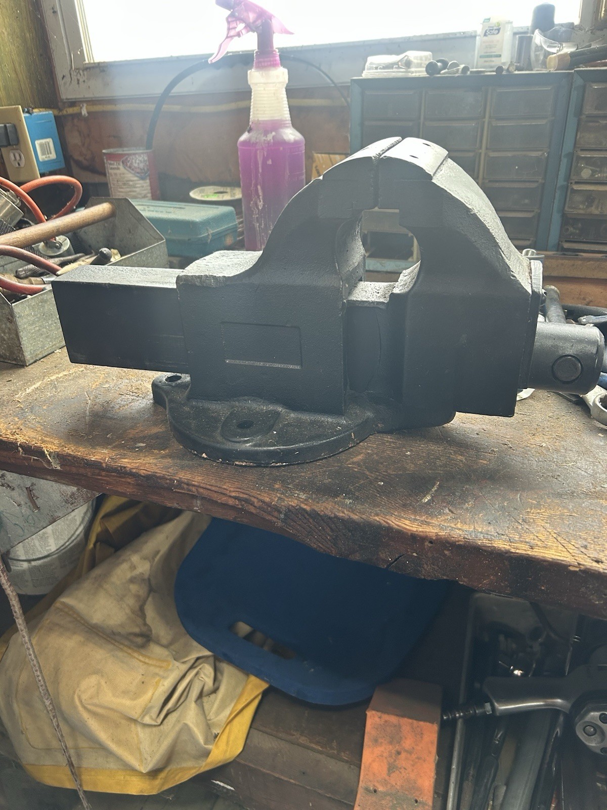 Vtg Parker Vise Div. Union Mfg USA 4” Bench Vise (original) !!